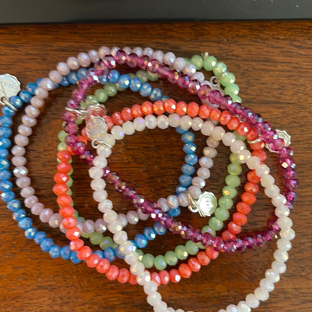 Beautiful beaded bracelets.